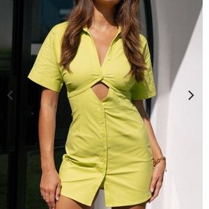 SEVEN WONDERS - LIME GREEN DRESS